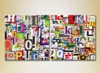 Pictură ArtPoster Abstraction from letters 05 (2229342)