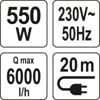 Скважинный насос Yato YT-85301 фото №4 — интернет-магазин Desire.md