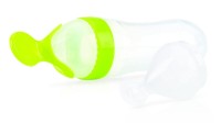 Biberon de silicon cu 2 linguri Nuby Garden Fresh (ID5459GREEN) imaginea #5 — magazin online Desire.md