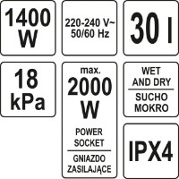 Aspirator industrial Yato YT-85701 imaginea #5 — magazin online Desire.md