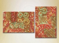 Картина ArtPoster Abstraction Red/Green 04 (2229361)