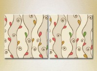 Pictură ArtPoster Abstraction Red/Green 05 (2225756)