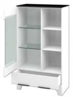 Dulap Неман Верона MH-128-12 Luciu Alb/Negru Mat imaginea #2 — magazin online Desire.md