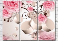 Картина Magic Color Pink roses and top hats in perspective (3517865)