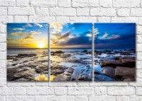 Картина Magic Color Rocky seashore at dawn (3469255)