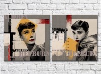 Картина ArtPoster Audrey Hepburn text styling (3460043)