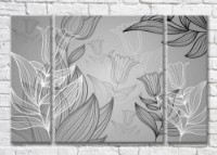 Картина Magic Color Black and White graphic plants (3565182)