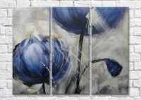 Картина Magic Color Bouquet of Blue tulips-oil painting (500136)