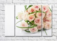 Картина Magic Color Bouquet of Cream roses with Green twigs (500123)