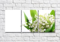 Картина Magic Color Bouquet of lilies of the valley on a White background (500163)