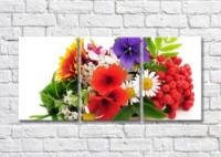 Картина Magic Color Bouquet of Multicolored wildflowers and berries (500128)