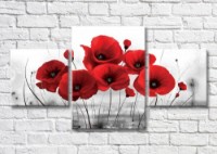 Картина Magic Color Bouquet of red poppies (3565218)