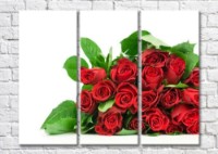 Картина Magic Color Bouquet of Red roses on a White background (500141)