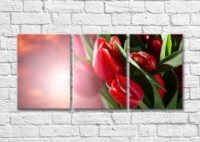 Картина Magic Color Bouquet of tulips on a Lilac background (500138)