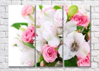 Картина Magic Color Bouquet of White alstroemeria and Pink roses (500112)