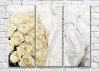 Картина Magic Color Bouquet of White roses and two glasses (500107)