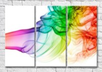 Картина Magic Color A club of Colored smoke on a White background (3499087)