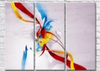 Картина Magic Color Blue, Yellow and Red abstract lines (3499082)