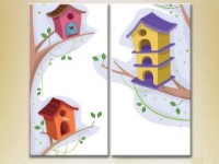 Картина ArtPoster Birdhouses (2225841)
