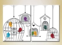 Картина ArtPoster Birds in cages (2225804)