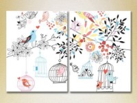 Картина ArtPoster Birds/cages and trees 01 (2225837)