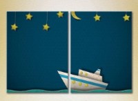 Картина ArtPoster Boat on the waves (2225786)