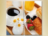 Картина ArtPoster Breakfast with croissants (2602672)