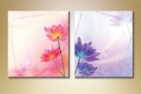 Картина Magic Color Diptych abstract flowers (2619642)