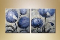 Картина Magic Color Diptych Blue flowers (2619653)