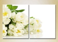 Картина Magic Color Diptych Bouquet of White tulips (2613760)