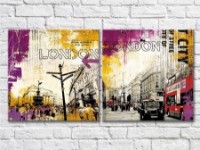 Картина ArtPoster Building London street Red bus (2495226)