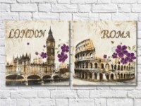 Картина ArtPoster Building pen drawing Colosseum Britain Capitol (2495232)