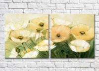 Картина Magic Color Diptych Field with White poppies (3428034)