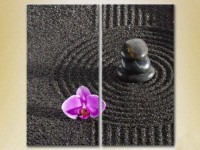 Картина Magic Color Diptych Orchids and massage stones (2613801)