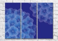 Pictură Magic Color Blue hydrangea flowers on a lilac background (500248)
