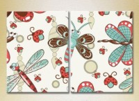 Pictură ArtPoster Butterfly and dragonfly texture 01 (2225859)