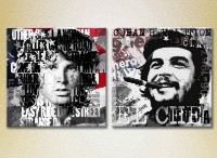 Pictură ArtPoster Che Guevara and Jim Morrison stylized portraits (3460051)