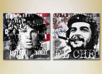 Картина ArtPoster Che Guevara and Jim Morrison stylized portraits (3460051)