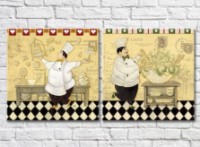 Pictură ArtPoster Cute cartoon character chef digital inkjet (2602659)