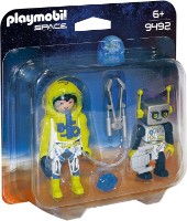 Figura Eroului Playmobil Space: Astronaut and Robot Duo Pack (9492)