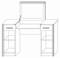 Măsuţă de toaletă Sokme Скарлет Stejar Sonoma/Wenge Magia imaginea #2 — magazin online Desire.md