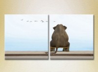 Картина ArtPoster Elephant on the bench 03 (2602992)