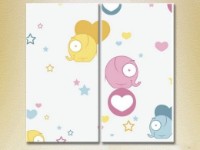 Картина ArtPoster Elephants and hearts 02 (2225846)