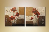 Картина Magic Color Diptych Red flowers (2619651)