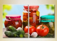 Картина ArtPoster Fresh vegetables and preparations (2602713)