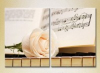 Картина Magic Color Diptych Rose on keys (2613818)