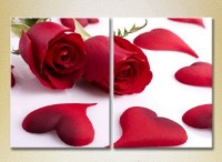 Картина Magic Color Diptych Roses and hearts (2613822)