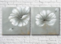 Картина Magic Color Diptych Silver poppies, acrylic (3428044)