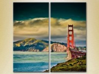 Pictură ArtPoster Golden Gate Bridge in perspective (2502449)