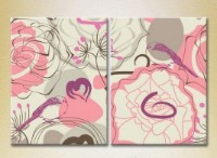 Картина ArtPoster Gray/Pink chaos (2225838)